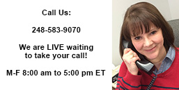 Call Us at 248-583-9070 We are LIVE waiting to take your call.
